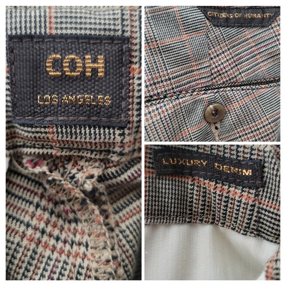 Citizens Of Humanity Luxury Denim Plaid Lowrise Ankle Jeans by Jerome Dahan✨️26 - Picture 4 of 9